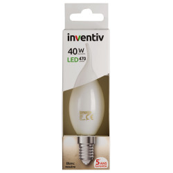 Ampoule LED Flamme Vent E14 4W – Lumière Neutre | INVENTIV
 Ampoule LED Flamme Vent E14 4W – Lumière Neutre | INVENTIV
