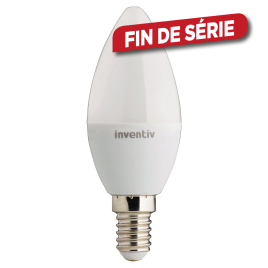 Ampoule LED flamme E14 3 W 250 lm blanc neutre 3 pièces INVENTIV