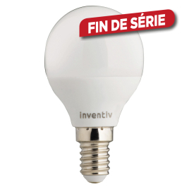 Ampoule LED boule E14 3 W 250 lm blanc neutre 3 pièces INVENTIV