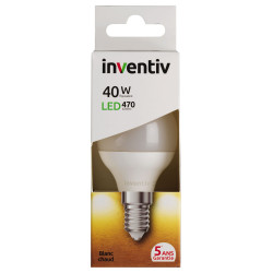 Ampoule LED Boule E14 6W Blanc Chaud – Éclairage Doux | INVENTIV Ampoule LED Boule E14 6W Blanc Chaud – Éclairage Doux | INVENTIV
