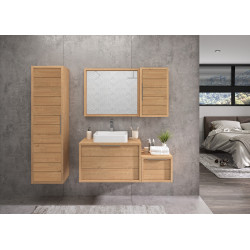 Meuble Sorento 80cm Chêne Kendal – Rangement Salle de Bain

