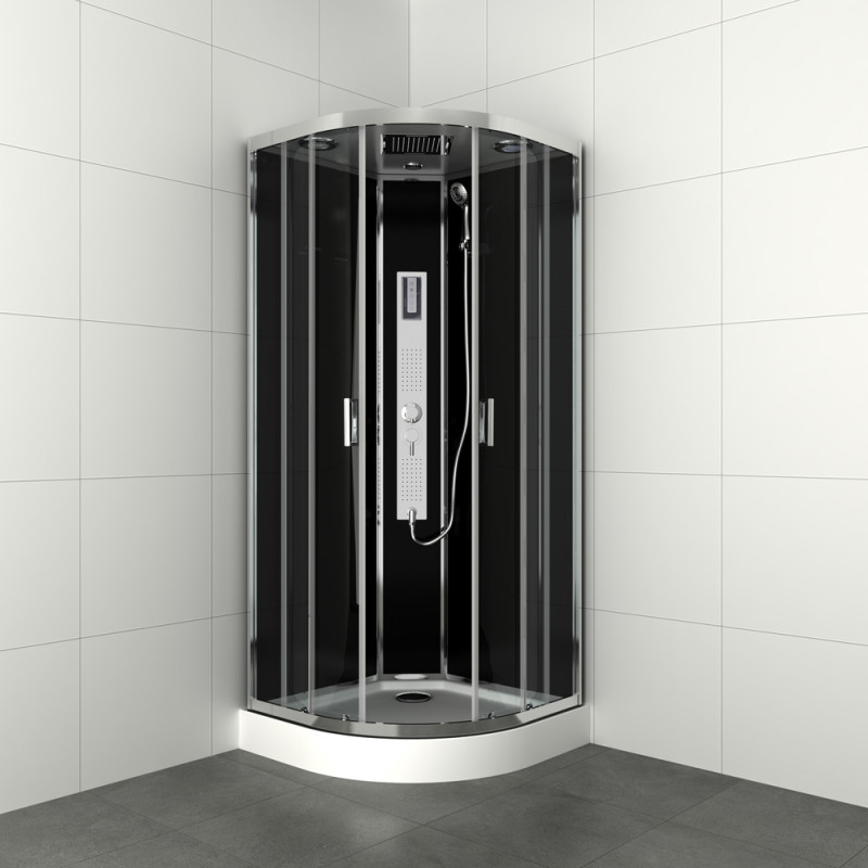 Cabine de douche Gipsy 1/4 rond 90 x 90 x 225 cm ALLIBERT