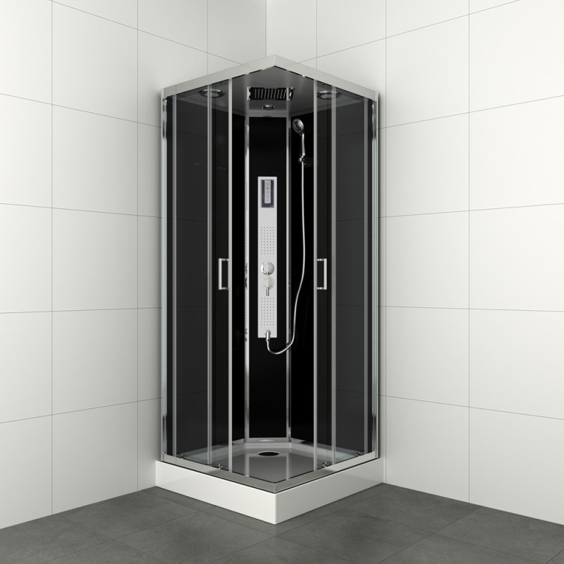 Cabine de douche Gipsy carrée 90 x 90 x 225 cm ALLIBERT