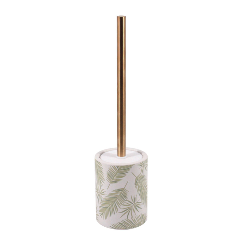 Brosse de toilette Oural blanc et vert ALLIBERT