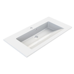Plan de toilette Slide blanc 80 cm ALLIBERT – Élégance