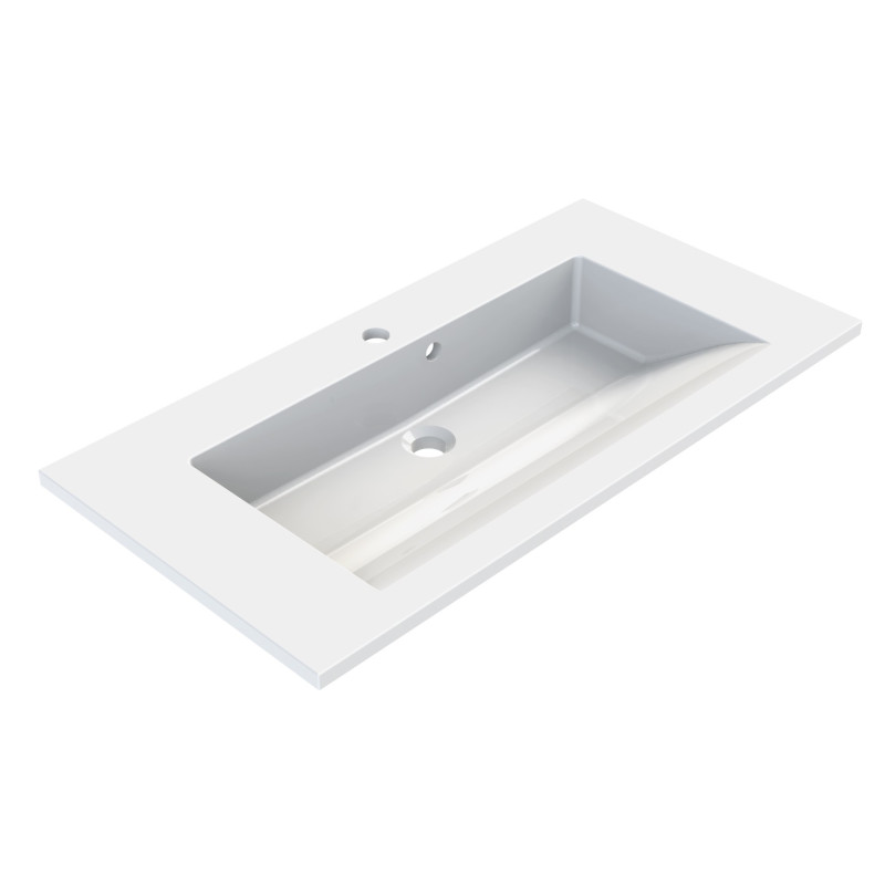 Plan de toilette Slide blanc 80 cm ALLIBERT