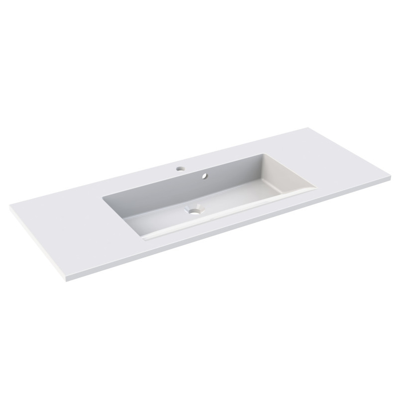 Plan de toilette Slide blanc 100 cm ALLIBERT