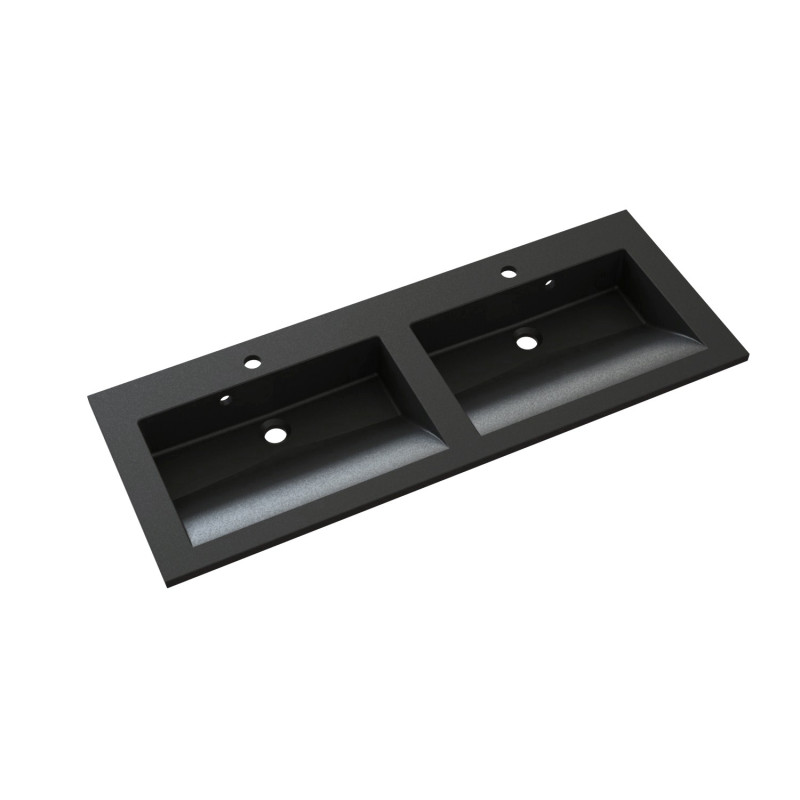 Plan de toilette Slide noir 120 cm ALLIBERT