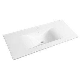 Plan de toilette Soft blanc 100 cm ALLIBERT