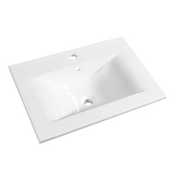 Plan de toilette Soft blanc 80 cm ALLIBERT