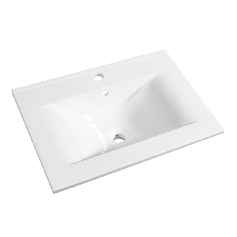 Plan de toilette Soft blanc 80 cm ALLIBERT