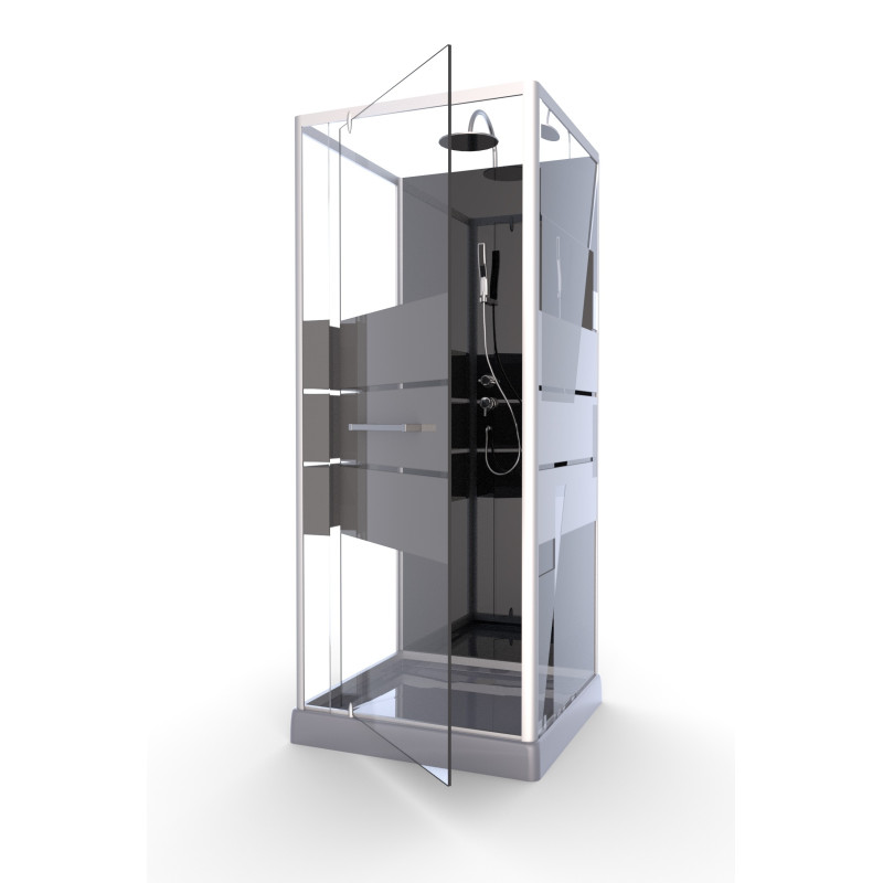 Cabine de douche Study 80 x 80 x 225 cm AURLANE