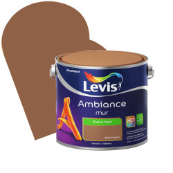 Peinture murale Ambiance Cognac extra mat 2,5L LEVIS – Finition parfaite | LEVIS