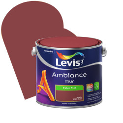 Peinture murale Ambiance Rubis extra mat – Finition parfaite | LEVIS

