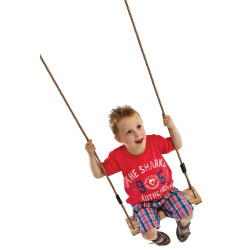 Siège balançoire bois exotique – Confort & Durabilité