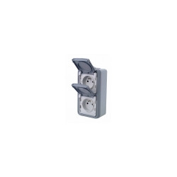 Prise de courant double verticale LEGRAND – Installation facile | LEGRAND