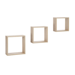 Set d'étagères murales Sanoma 3 pièces – Pratique | PRACTO HOME