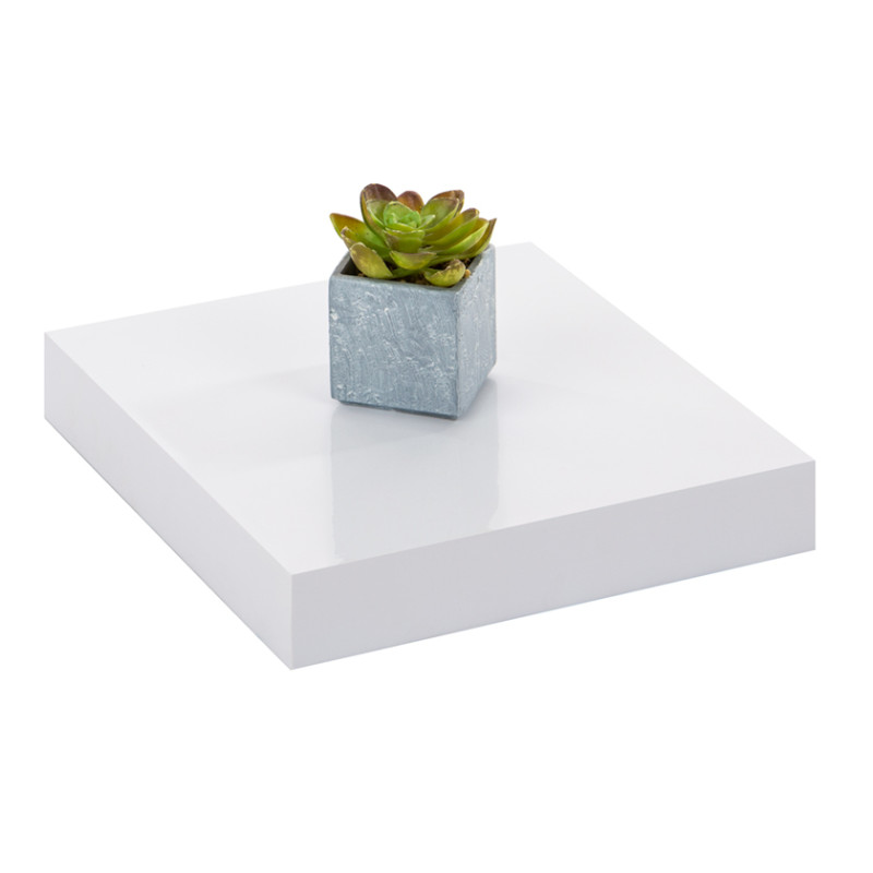 Tablette murale blanche 23 x 23,5 x 3,8 cm PRACTO HOME