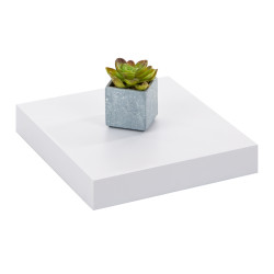 Tablette murale blanche 23x23.5cm – Rangement pratique | PRACTO HOME Tablette murale blanche 23x23.5cm – Rangement pratique | PRACTO HOME