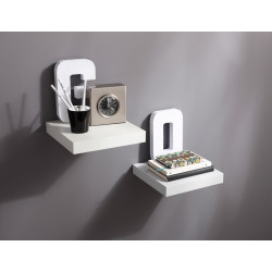 Tablette murale blanche 23x23.5cm – Rangement pratique | PRACTO HOME Tablette murale blanche 23x23.5cm – Rangement pratique | PRACTO HOME