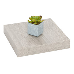 Tablette murale Chêne blanc 23 x 23,5 x 3,8 cm PRACTO HOME