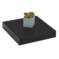 Tablette murale grise brillante 23 x 23,5 x 3,8 cm PRACTO HOME