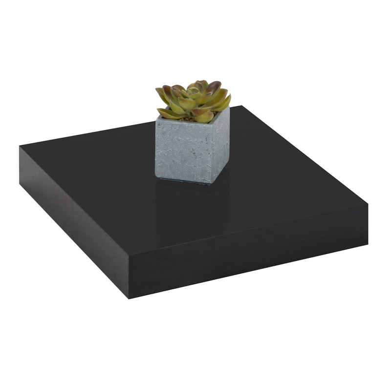 Tablette murale grise brillante 23 x 23,5 x 3,8 cm PRACTO HOME