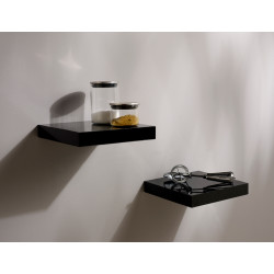 Tablette murale grise brillante 23 x 23,5 x 3,8 cm PRACTO HOME