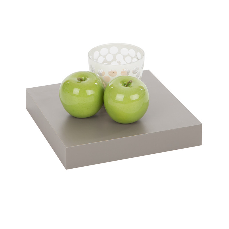 Tablette murale noire 23 x 23,5 x 3,8 cm PRACTO HOME