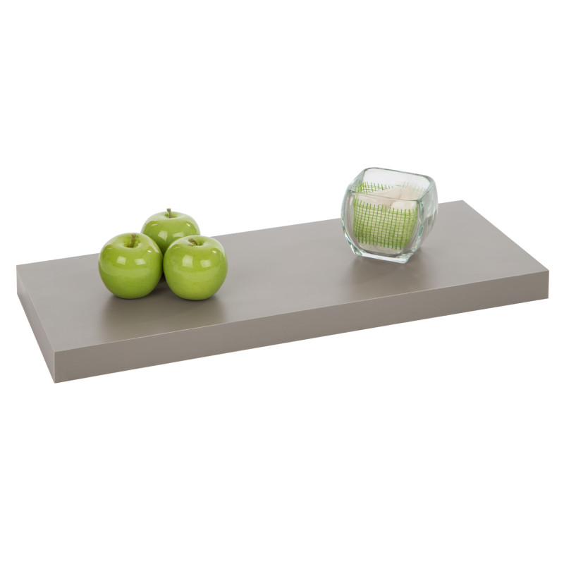 Tablette murale grise 60 x 23,5 x 3,8 cm PRACTO HOME