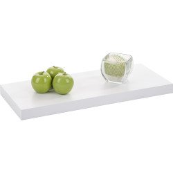 Tablette murale blanche brillante 90 x 23,5 x 3,8 cm PRACTO HOME Tablette murale blanche brillante 90 x 23,5 x 3,8 cm PRACTO HOME