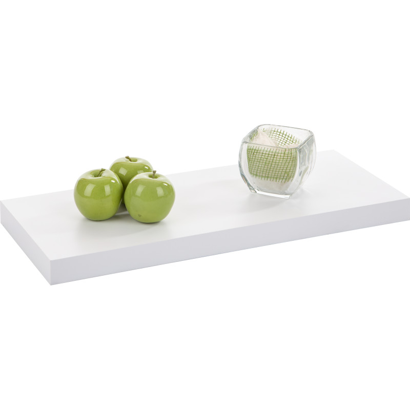 Tablette murale blanche brillante 90 x 23,5 x 3,8 cm PRACTO HOME Tablette murale blanche brillante 90 x 23,5 x 3,8 cm PRACTO HOME