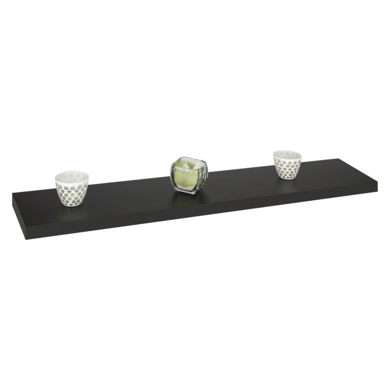 Tablette murale noire 90 x 23,5 x 3,8 cm PRACTO HOME Tablette murale noire 90 x 23,5 x 3,8 cm PRACTO HOME