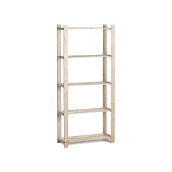 Etagère en bois Woody Rack 175 x 80 x 30 5 tablettes PRACTO HOME