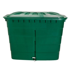 Tonneau Rectangulaire 520L - Récupérateur Eau de Pluie | GARANTIA