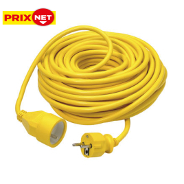 Allonge électrique en PVC 3G1.5 20 m jaune PROFILE