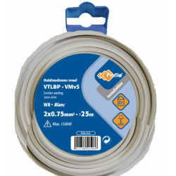 Câble VTLBP 2x0.75mm² Blanc 25m – Installation Facile | PROFILE