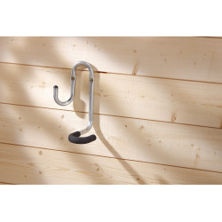 Crochet XXL double gainé – Rangement garage optimal | MOTTEZ