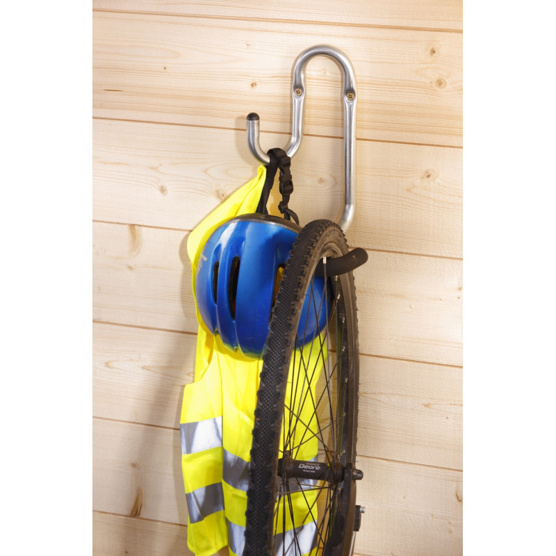 Crochet XXL double gainé – Rangement garage optimal | MOTTEZ