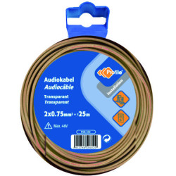 Câble audio 2x0,75mm² 25m – Son Clair | PROFILE