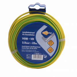 Câble VOB 2.5 mm² 25 m jaune et vert PROFILE