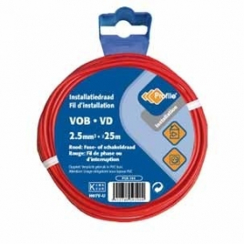 Câble VOB 2.5 mm² 25 m rouge PROFILE