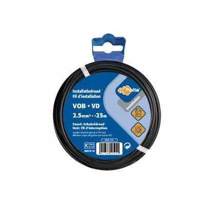 Câble VOB 2.5 mm² 25 m noir PROFILE