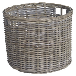 Panier à bûches rotin – Rangement pratique | PRACTO HOME

