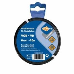 Câble VOB 6 mm² noir 10m – Installation Facile | PROFILE