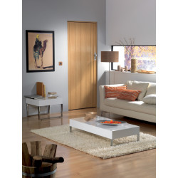 Porte accordéon Axia hêtre – Pratique et élégante | GROSFILLEX
