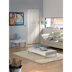 Porte accordéon Axia pin blanc – Pratique | GROSFILLEX