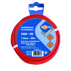 Câble VOB 1.5 mm² rouge 10m PROFILE – Qualité Fiable | PROFILE