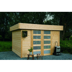 Abri de jardin en bois Odense 28 mm 3 x 3 m | SOLID