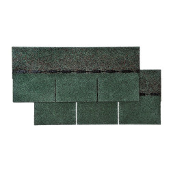 Toiture Easy shingle rectangulaire verte 2 m²